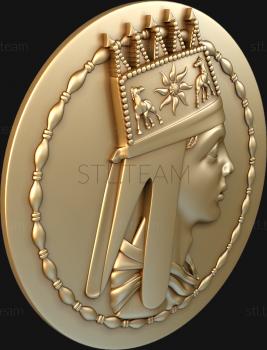 3D model Antique coin (STL)
