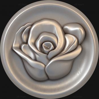 3D model Rose on a plate (STL)