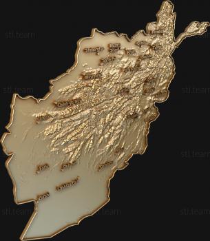 3D модель Карта местности (STL)