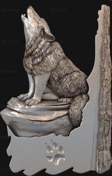 3D model Howling wolf (STL)