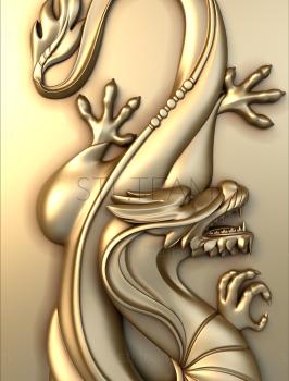 3D модель Панно Китайсксий дракон (STL)
