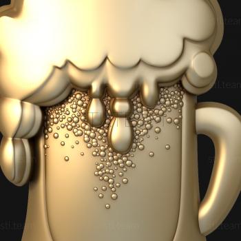 3D model A mug of beer (STL)