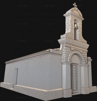 3D model Small church (STL)