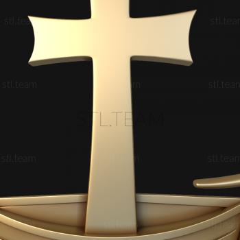 3D model Boat and cross (STL)