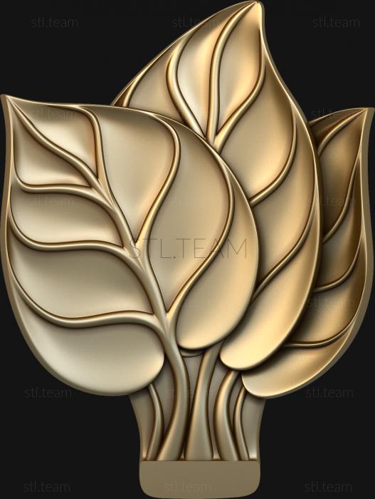 3D модель  Панно листья (STL)