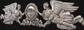 3D model Angels and coat of arms (STL)