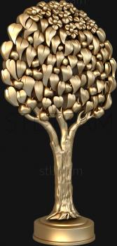3D model A tree with fruits and flowers (STL)