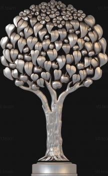 3D model A tree with fruits and flowers (STL)