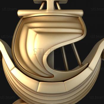 3D model A boat from a fairy tale (STL)