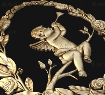 3D model Angel on a branch (STL)
