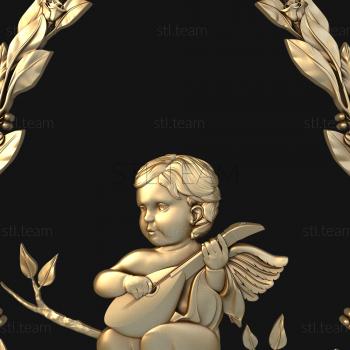 3D model Angel on a branch (STL)