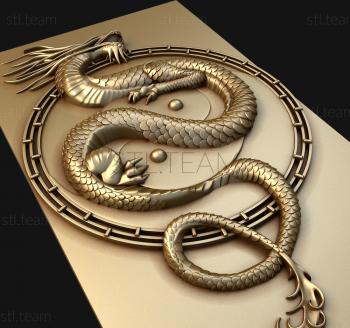 3D model Eastern dragon (STL)