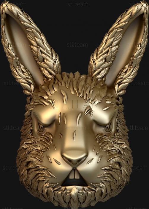 3D model Hare's head (STL)
