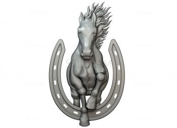 3D model Horse and horseshoe (STL)