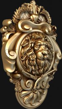 3D model Coat of arms with lion's head (STL)