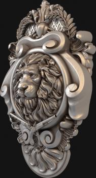 3D модель Герб с головой льва (STL)