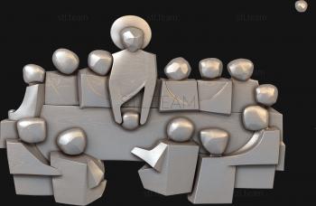 3D model The last supper stylization (STL)