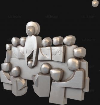 3D модель Тайная вечеря стилизация (STL)