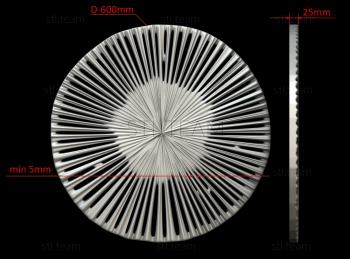 3D модель Диск с прорезями (STL)