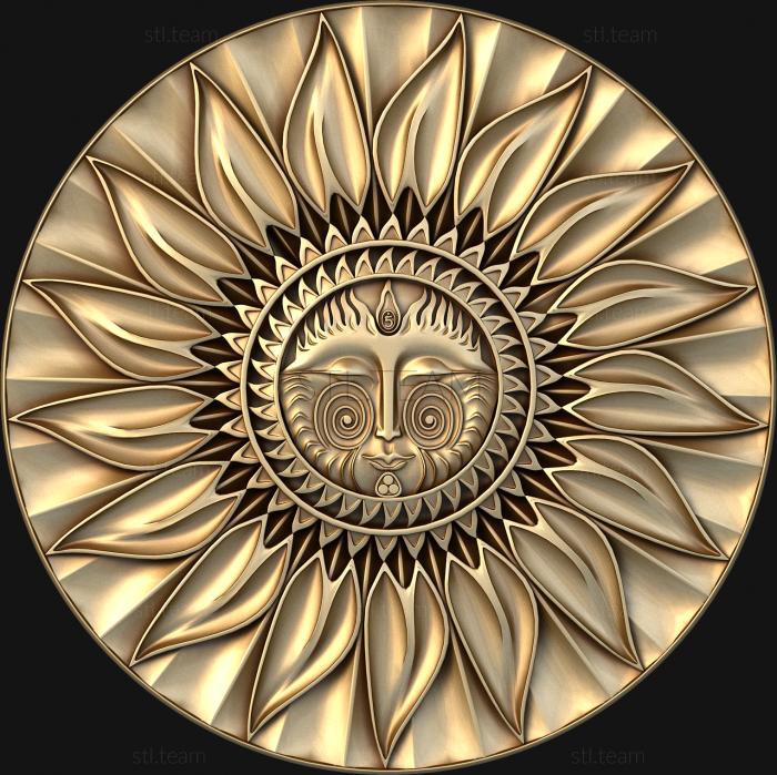 3D модель Славянская тематика солнце (STL)