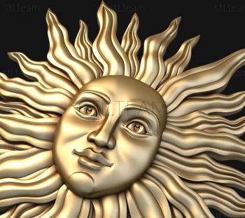 3D model Sun with a face (STL)