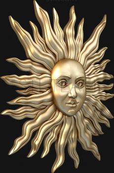 3D model Sun with a face (STL)