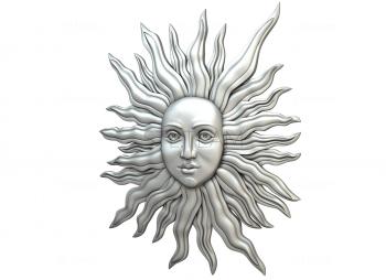 3D model Sun with a face (STL)