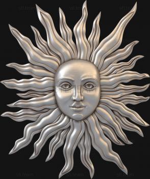 3D model Sun with a face (STL)