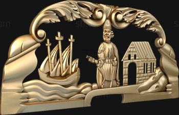 3D model Saint defender of sailors (STL)