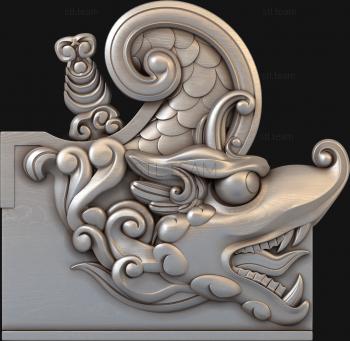 3D model Dragon's head (STL)