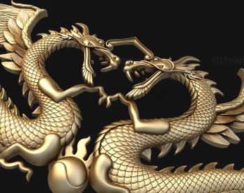 3D model Dragons of symmetry (STL)