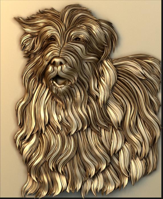 3D модель Лохматая собака (STL)