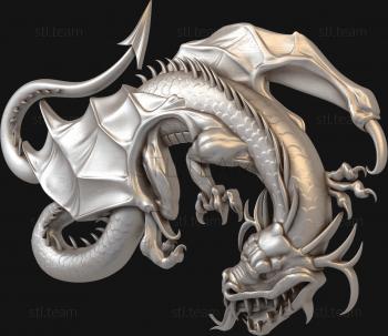 3D модель Летящий дракон (STL)