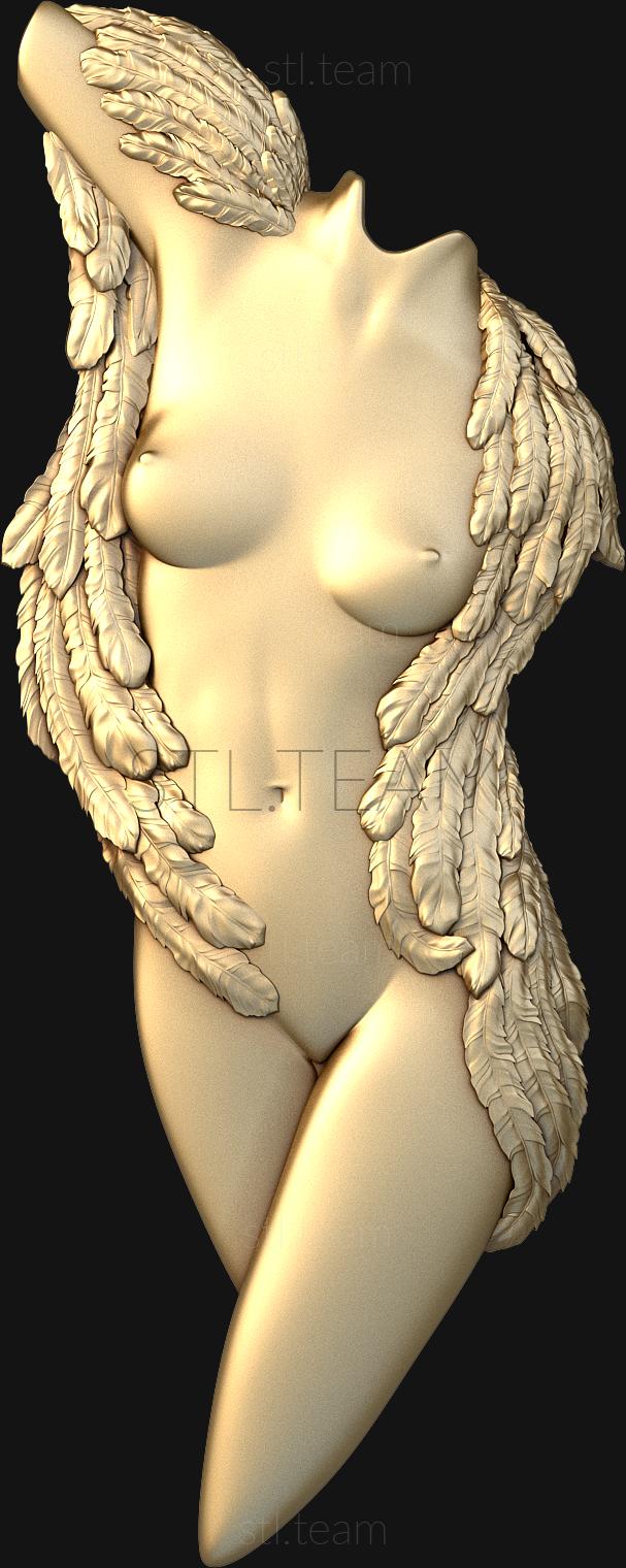3D model The angel woman (STL)