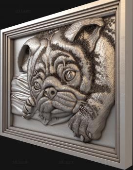 3D model Pug dog (STL)