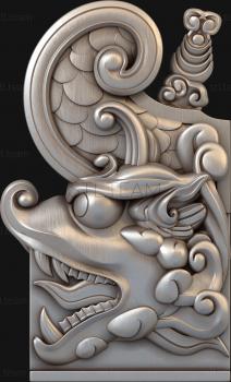 3D model Dragon head symmetry (STL)