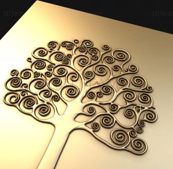 3D модель Дерево с завитками (STL)