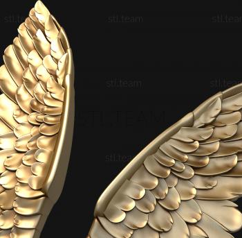 3D model Angel wings symmetry (STL)