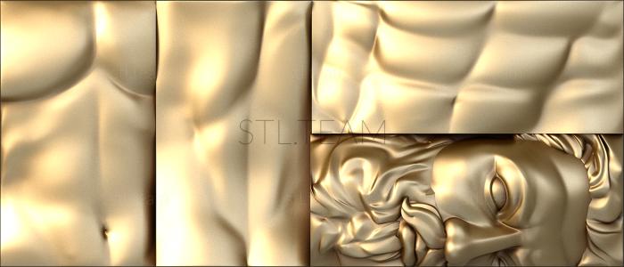 3D model Collage of torso pieces (STL)