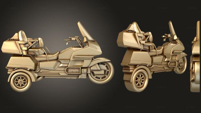 3D модель Мотоцикл трехколесный (STL)