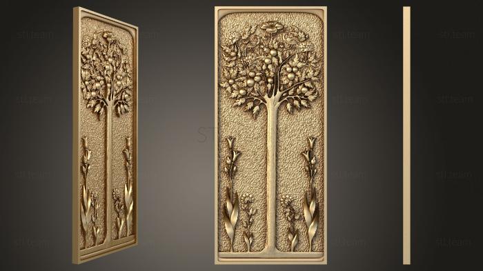 3D model Panel with wood (STL)