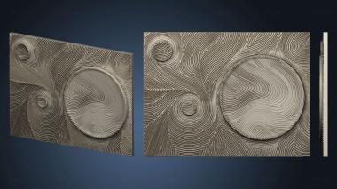3D model Panel with circles and lines on the wall version3 (STL)