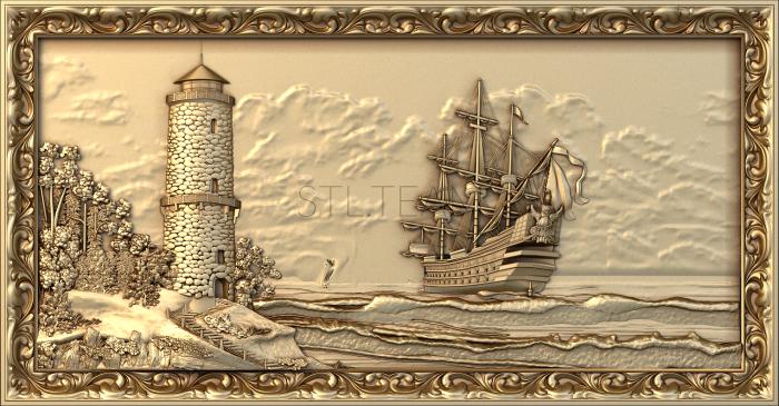 Lighthouse ship frame
