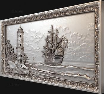 3D model Lighthouse ship frame (STL)