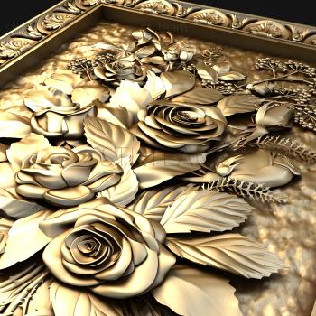 3D model Framed roses (STL)