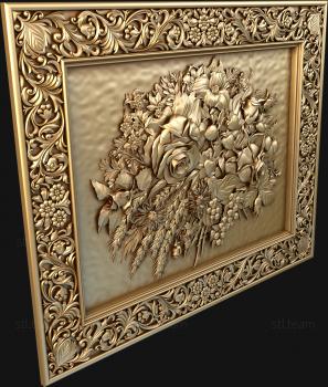 3D model Framed flower bouquet (STL)