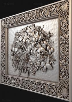 3D model Framed flower bouquet (STL)