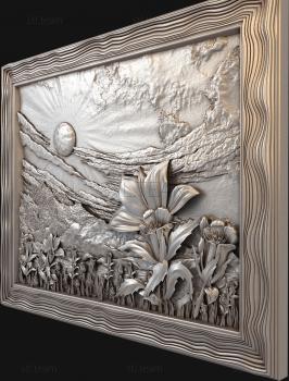 3D модель Луг солнце цветы (STL)