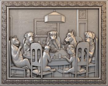 3D model Dogs playing cards (STL)