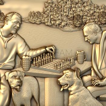3D model Playing chess (STL)